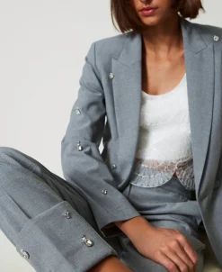 Pantaloni Con Ricami A Mano
