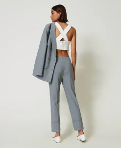 Pantaloni Con Ricami A Mano