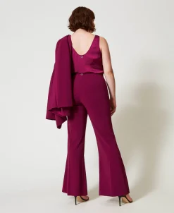 Pantaloni Flare Con Catena Oval T
