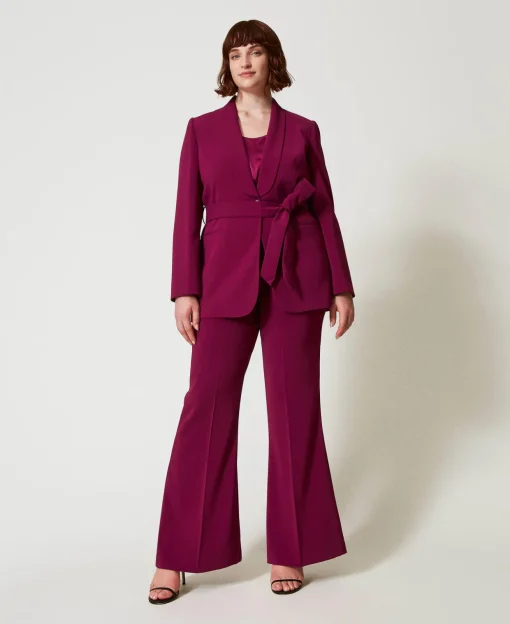 Pantaloni Flare Con Catena Oval T