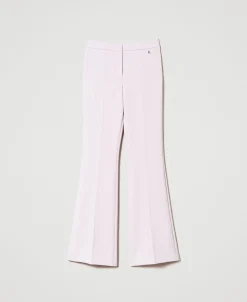 Pantaloni Flare In Crêpe Cady