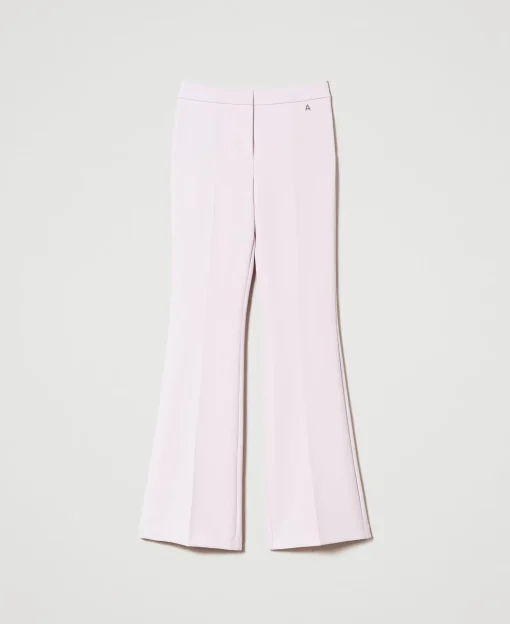 Pantaloni Flare In Crêpe Cady