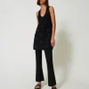 Pantaloni Flare In Maglia
