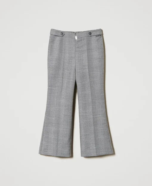 Pantaloni Flare In Principe Di Galles