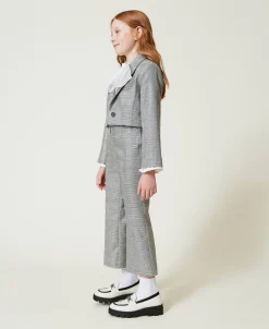 Pantaloni Flare In Principe Di Galles