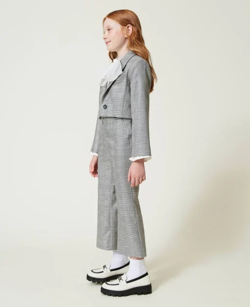 Pantaloni Flare In Principe Di Galles