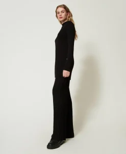 Pantaloni In Maglia Plissé