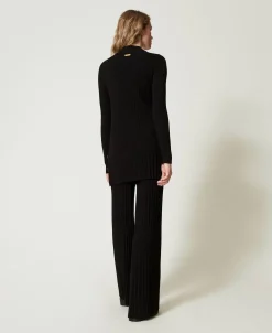 Pantaloni In Maglia Plissé