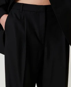 Pantaloni In Serge Misto Lana