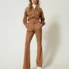 Pantaloni In Tessuto Scuba Jacquard