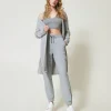 Pantaloni Joggers In Felpa Con Oval T
