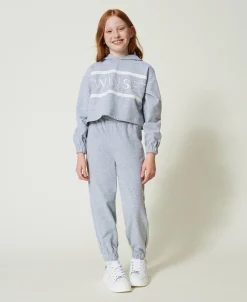 Pantaloni Joggers In Felpa
