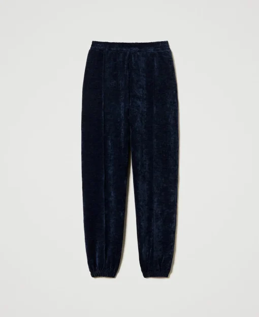Pantaloni Joggers In Velluto