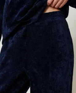 Pantaloni Joggers In Velluto