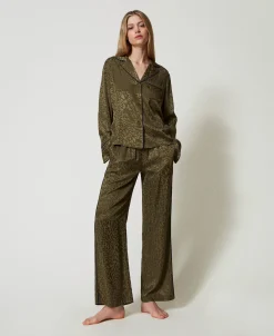 Pigiama A Uomo In Raso Jacquard