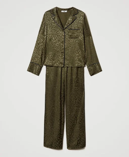 Pigiama A Uomo In Raso Jacquard