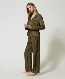 Pigiama A Uomo In Raso Jacquard