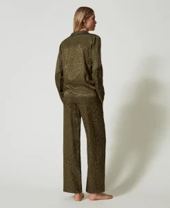 Pigiama A Uomo In Raso Jacquard