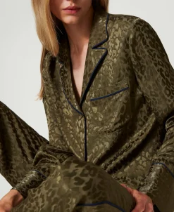 Pigiama A Uomo In Raso Jacquard