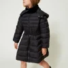 Piumino Trapuntato Con Cintura Oval T