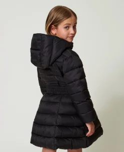 Piumino Trapuntato Con Cintura Oval T