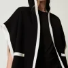 Poncho In Maglia Con Tasche