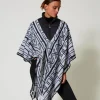 Poncho Jacquard Con Logo