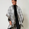Poncho Jacquard Con Oval T