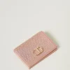 Portafoglio In Raso Con Strass E Oval T