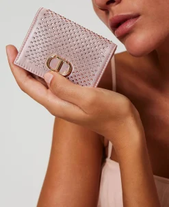 Portafoglio In Raso Con Strass E Oval T