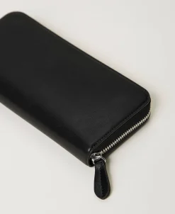 Portafoglio Zip Around Con Borchie