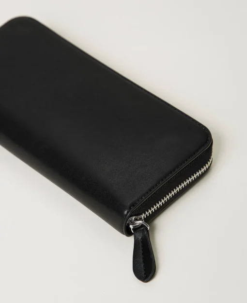Portafoglio Zip Around Con Borchie