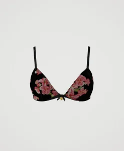 Reggiseno A Triangolo In Velluto Dévoré
