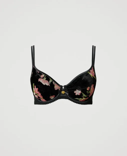 Reggiseno Con Ferretto In Velluto Dévoré