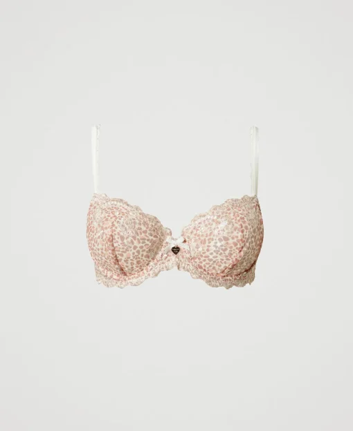 Reggiseno Con Ferretto In Tulle Animalier