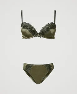 Reggiseno Push-up E Slip Brasiliana In Seta