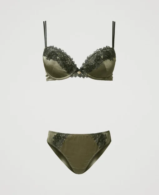 Reggiseno Push-up E Slip Brasiliana In Seta