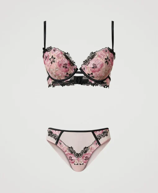 Reggiseno Push-up E Slip Con Ricamo