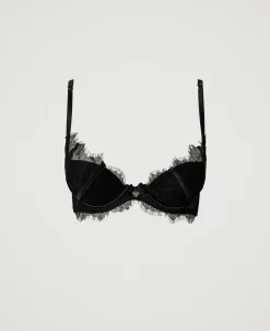 Reggiseno Push-up In Pizzo E Raso