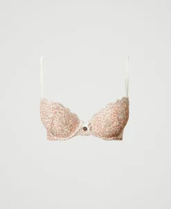 Reggiseno Push-up In Tulle Animalier