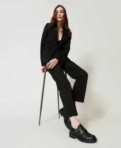 Scarpe In Pelle Con Cinturini
