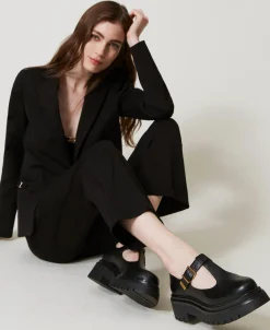 Scarpe Mary Jane Con Fibbie