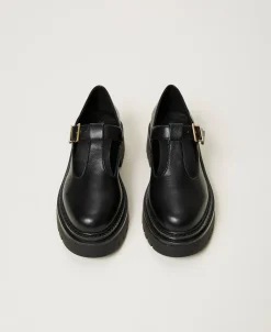 Scarpe Mary Jane Con Fibbie