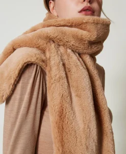 Sciarpa In Faux Fur