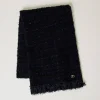 Sciarpa In Maglia Con Lurex E Frange