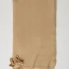 Sciarpa In Maglia Con Spilla A Fiore