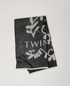Sciarpa Jacquard Con Logo
