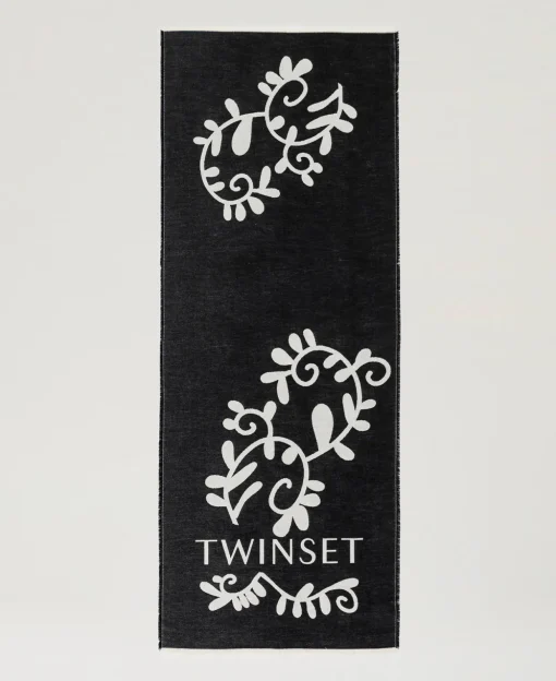 Sciarpa Jacquard Con Logo