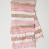 Sciarpa Jacquard Con Piume