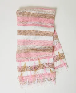 Sciarpa Jacquard Con Piume